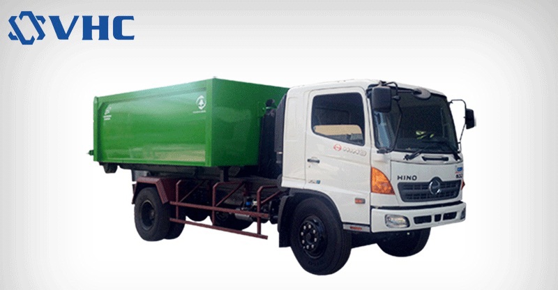 xe chở rác thùng rời 2m3