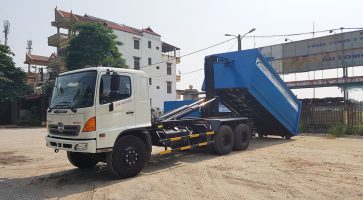 Tổng hợp 3 mẫu xe chở rác thùng rời tiêu chuẩn Hàn Quốc